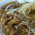 ラーメン ミンミン - 麺よりも肉の方が圧倒的に多い！（味噌）