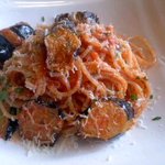 パスタ＆カレー 森の香 - 茄子のトマトソーススパゲティ800円