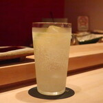 鮨 しみづ - かぼす酎ハイ