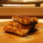 鮨 しみづ - 鰻炙りアップ