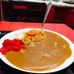 丸龍 - 半カレーめちゃくちゃうめぇ〜   スプーンがたっているo(〃^▽^〃)oあははっ♪