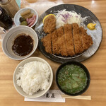 とんかつ玉藤 - 熟成ロースかつ定食(180g)＆ヒレかつ１枚