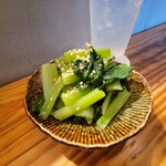 菱田屋酒場 - 小松菜塩こんぶ