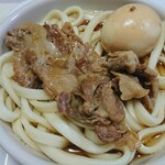 平谷製麺所 - 自宅でたまご入肉うどんにしていただきました(^o^)v