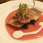 手打ち蕎麦とフレンチの やな木 - ＜2012年11月＞鯛のポワレ、ビーツソース