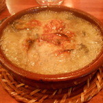 Ragout - 牡蠣のにんにくオイル煮　ぐつぐつ状態