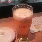 手打ち蕎麦処 火群 - 生ビールはヱビス