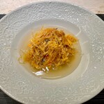 蓮心 - 上海蟹とフカヒレの炒め物 シャンタンスープ