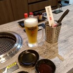 Yakiniku No Toki - 乾杯生ビール