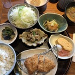 Nadai Tonkatsu Katsukura - 京小鉢とヒレカツ膳（１，７８０円）