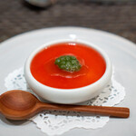 ARMONICO - 完熟トマトのジュレとモッツァレラチーズのムース