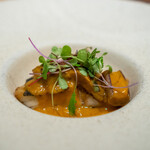 ARMONICO - 豊後水道　鮮魚のソテー　紐茄子のソース