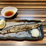 厨 - 秋刀魚の塩焼き(600円)