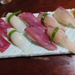 七福 - 1貫、食べました。それなりに、大きいです。ごはんしっかりあります。