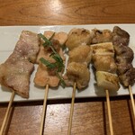 Yakitori Zen - 5串盛り、650円