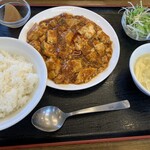 中華料理 唐韻 - 麻婆豆腐定食、860円