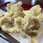 小菅の湯 ひのき - 小菅村産 原木舞茸の天ぷら700円