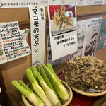 小菅の湯 ひのき - 入口のメニュー