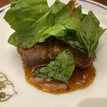 中国料理 桃花林 - 和牛のステーキ サラダ仕立て