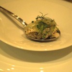 レストラン ル ボヌール - マンボウの腸のマリネ 
            