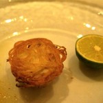 レストラン ル ボヌール - 白子と松茸のサンド ジャガイモのカリカリ焼き