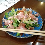 串焼き 巴 - クレソンと生ハムのサラダ