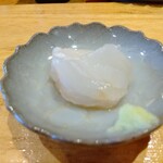 天ぷら たけうち - 玄海のたまめ鯛魚醤で