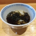 天ぷら たけうち - たっぷりの海苔で天茶