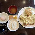 Hareruya - チキン南蛮定食 甘酢ダレ別 上から