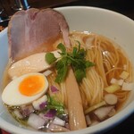 拳ラーメン - 名物京鴨とノドグロ煮干しそば 煮卵付900円