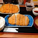 Kicchin Yari Mizu Shouten - とんかつ食べ比べ定食  @1100円