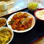 中国料理 青樺楼 - 八宝菜定食2012.11