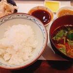 とんかつ マンジェ - ライス　赤だし