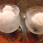 とんかつ マンジェ - シャーベット