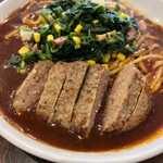 Ankakepasutarapini - ポパイにハンバーグトッピングソース増量サイズはL