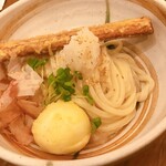 活麺富蔵 - おろしぶっかけ（660円）プラス竹天、玉天