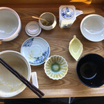 カフェアンドショップ ロータスランド - 2021/10/03
      お得なモーニングセット C Set 390円
      ごはん、生卵、納豆、醤油麹、味噌汁、漬物、ドリンク