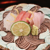 日本料理 直 - お造り　黒ムツ・いちみだい・インド鮪