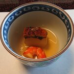 京亭 - 冬瓜とウナギの炊き合わせ