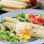 white asparagus caesar salad