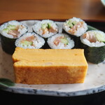 小笹寿し - 玉子とヒモキュウ巻