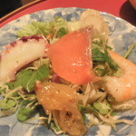 源泉の宿 ちすじ旅館 - 海鮮サラダ