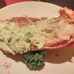 源泉の宿 ちすじ旅館 - アボガドと海老のサラダ