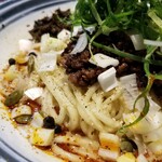 ラーメン巌哲 - 排骨汁なし担々麺