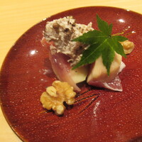 華丸吉日 - イチジクと生ハム　胡桃のクリームかけ