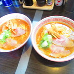 ラーメン ふくや - ２人の醤油ラーメン５００円（税込）【２０２１年１０月】