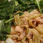 元気くん市場 - 鶏すきにほうれん草