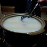水だき 萬治郎 - 生姜辛いスープ。残念・・