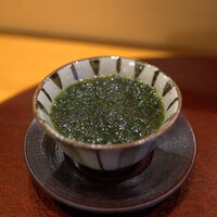 鮨 かの - 青海苔の茶碗蒸し