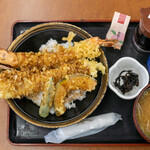 漁師料理 かなや - 2021.10 黄金天丼（2,310円）